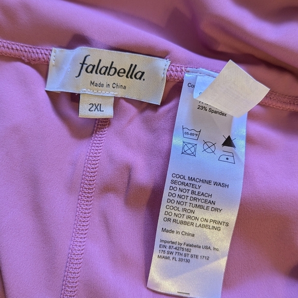 Leggings Falabella Peach Leggings Size 2XL High Rise Stretch Lightweight Pock - Picture 10 of 12
